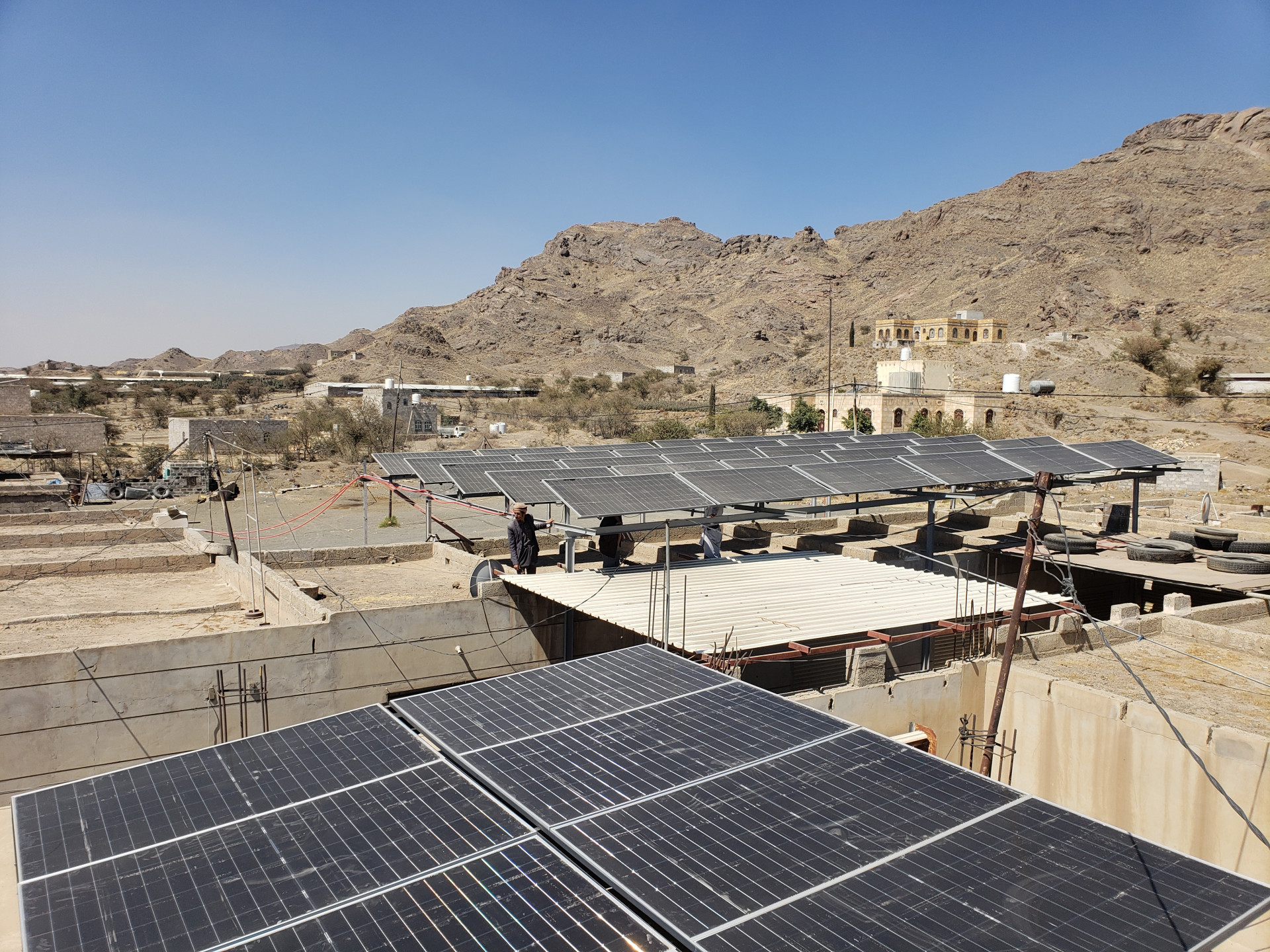 Supply, installation, and operation of a solar system to operate refrigerators and supermarkets with a capacity of 10 kW for the client/ Nayef Gharqan - Sana'a.