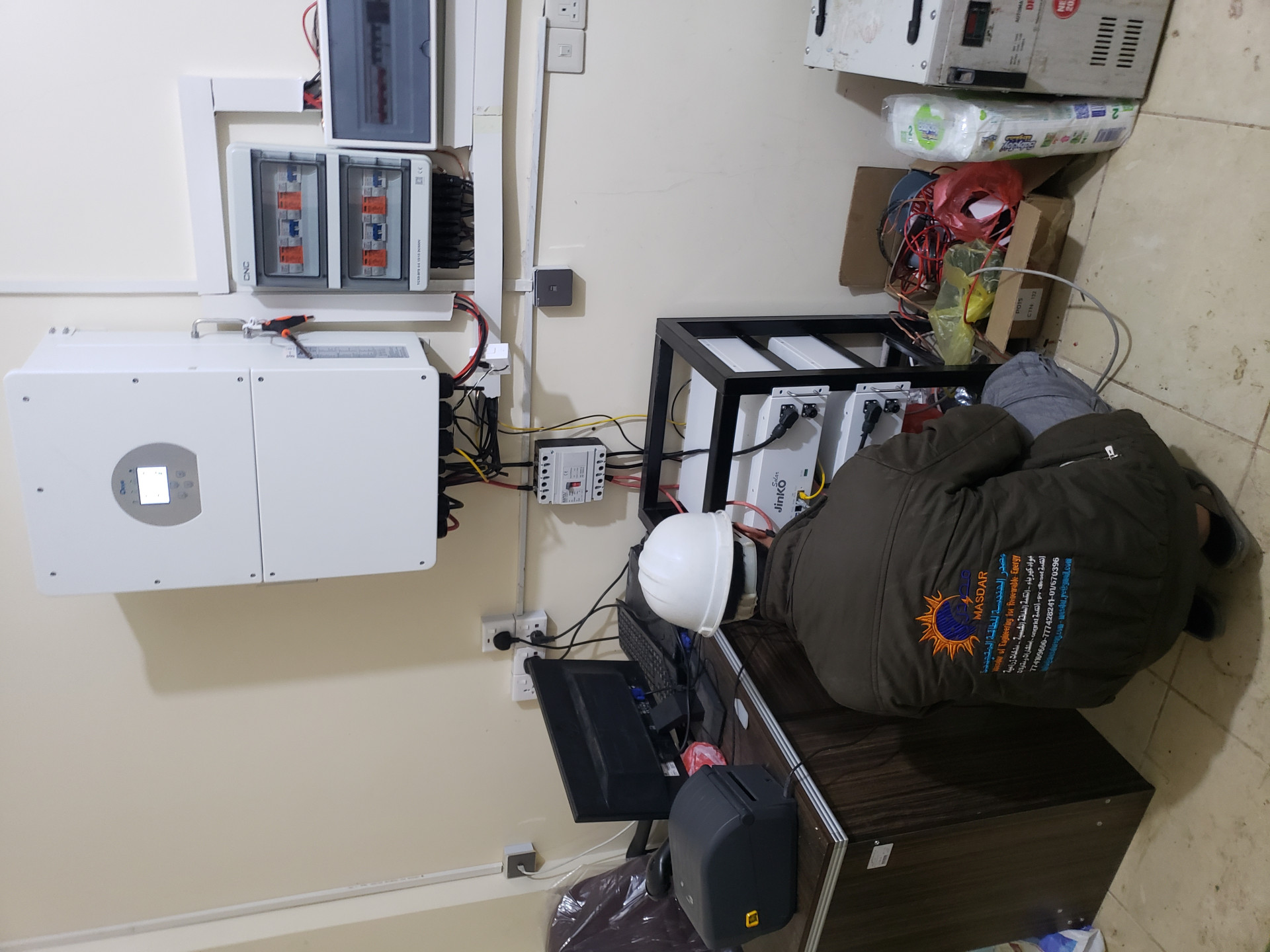 Supply ,installation and commissioning Hybrid system (on off grid system) with lithium battery to operate a spice mill, supermarket and refrigerators with a capacity of 30 kw for the client/ Shaja Al-Shuaibi Sana'a/Haiziz